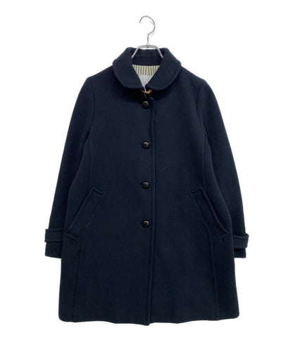 MACKINTOSH PHILOSOPHY コート ネイビー メルトン クルミボタン チンスト H5B18-673-29 レディース SIZE 40 マッキントッシュフィロソフィー