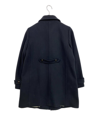 MACKINTOSH PHILOSOPHY コート ネイビー メルトン クルミボタン チンスト H5B18-673-29 レディース SIZE 40 マッキントッシュフィロソフィー