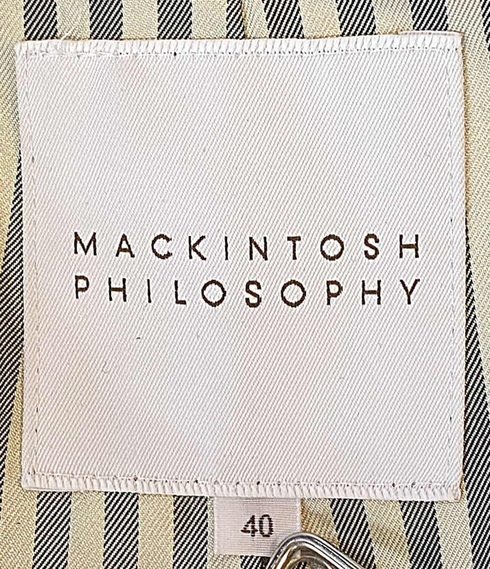 MACKINTOSH PHILOSOPHY コート ネイビー メルトン クルミボタン チンスト H5B18-673-29 レディース SIZE 40 マッキントッシュフィロソフィー