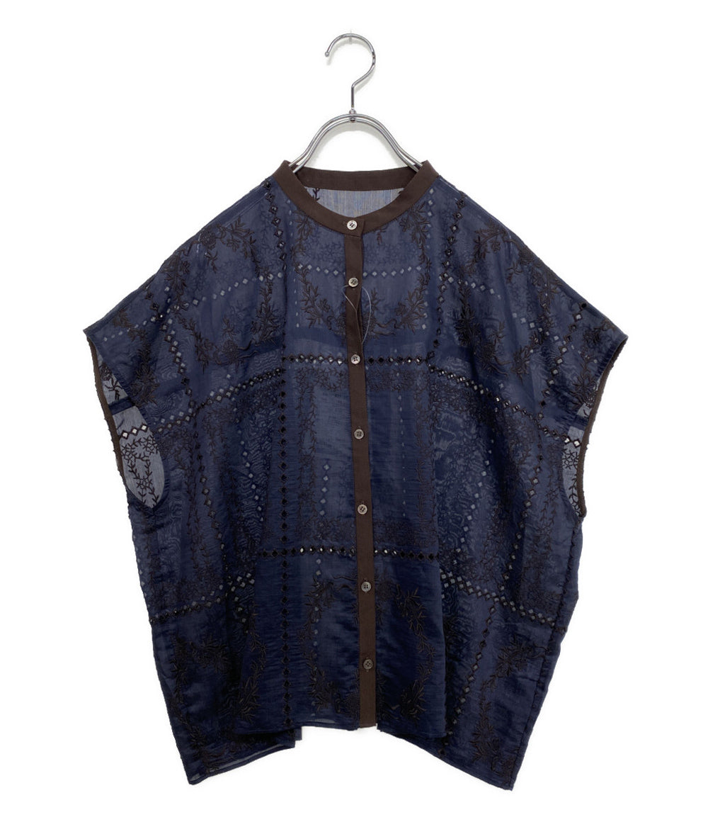 美品 SHIPS any シップス エニィ ノースリーブシャツ 26SS 721-14-0098 レディース SIZE O/S