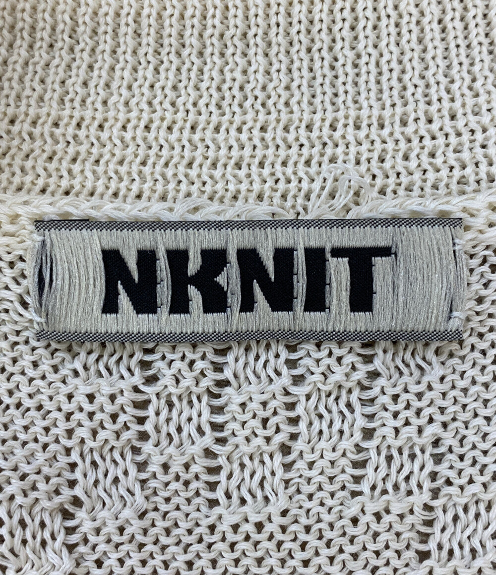 NKNIT ニット cotton 生成り サマーニット 22SS-005 メンズ SIZE - ンニット