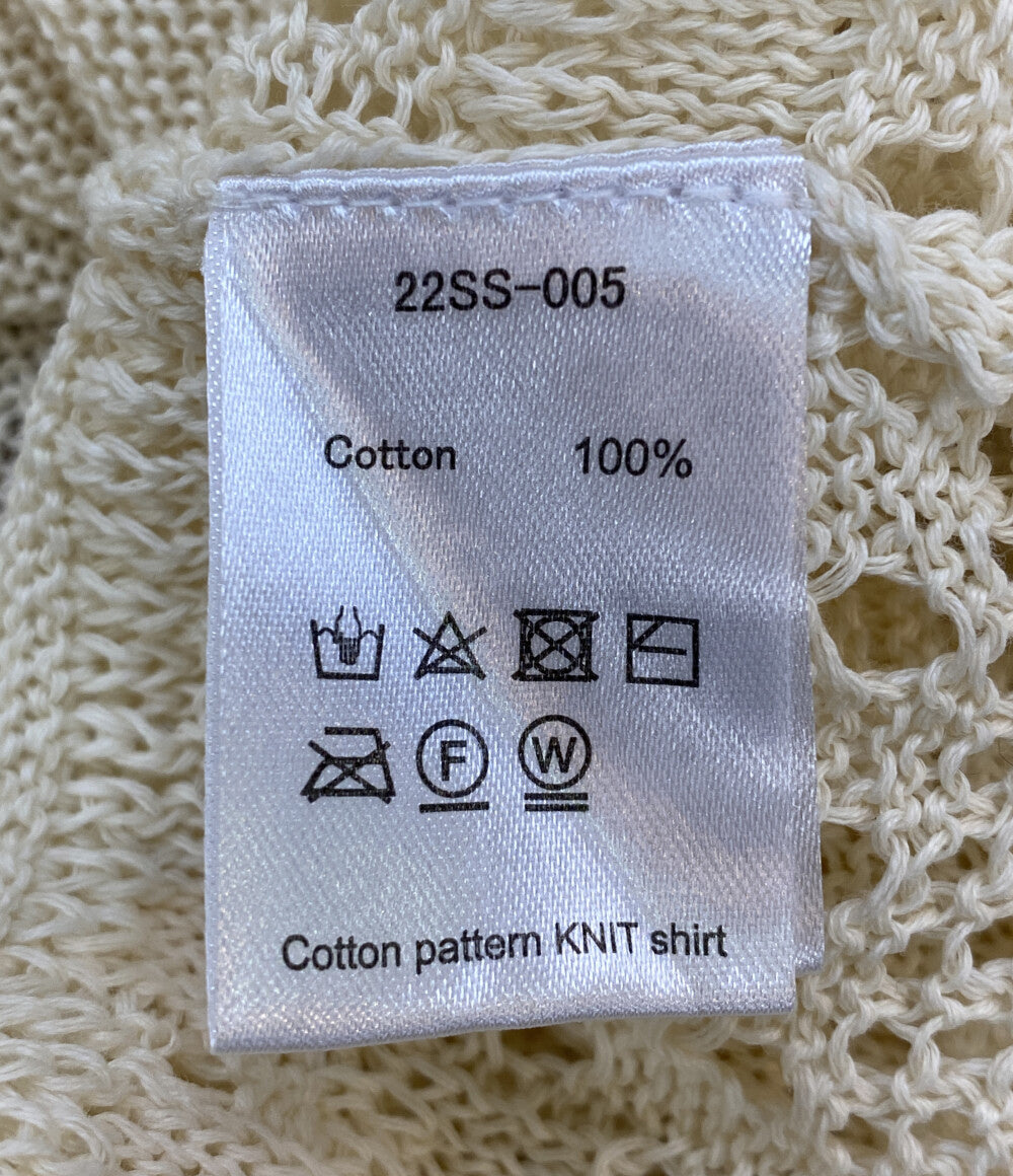 NKNIT ニット cotton 生成り サマーニット 22SS-005 メンズ SIZE