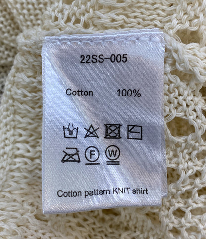 NKNIT ニット cotton 生成り サマーニット 22SS-005 メンズ SIZE - ンニット