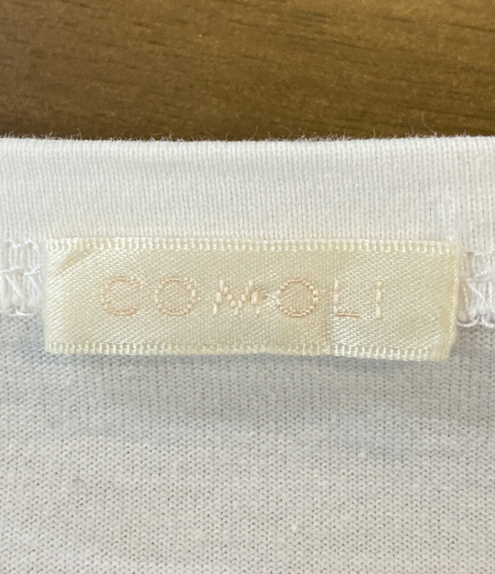 COMOLI 半袖Ｔシャツ ボートネック k01-05002 ホワイト メンズ SIZE 1 コモリ