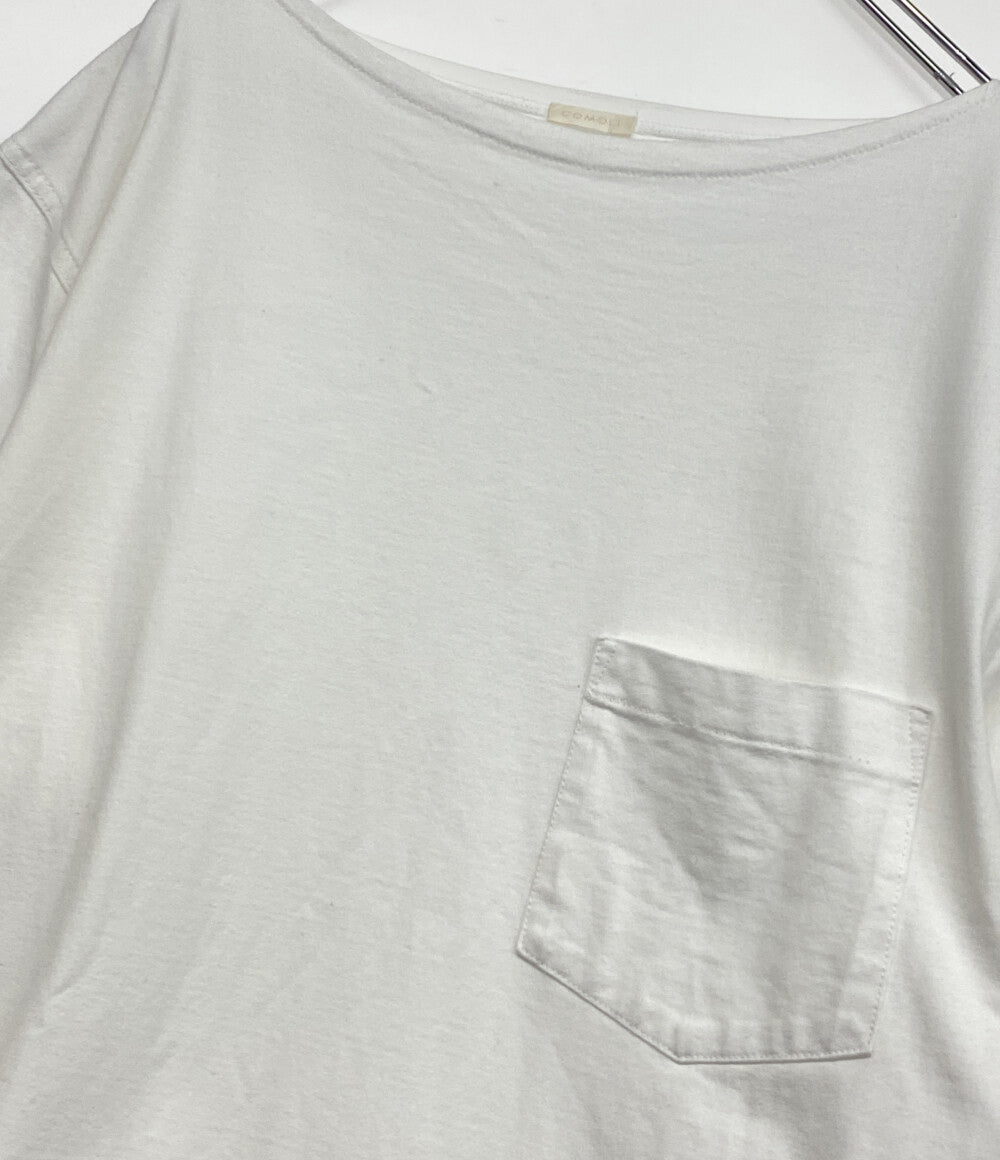 COMOLI 半袖Ｔシャツ ボートネック k01-05002 ホワイト メンズ SIZE 1 コモリ