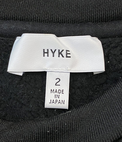 HYKE スウェット ブラック 裏起毛 レディース SIZE 2 ハイク