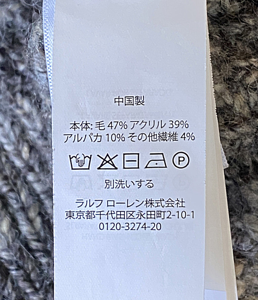 POLO RALPH LAUREN ニット フラッグ アルパカブレンド タートルネック ミックス メンズ SIZE XL ポロ・ラルフローレン