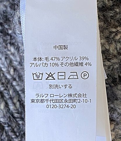 POLO RALPH LAUREN ニット フラッグ アルパカブレンド タートルネック ミックス メンズ SIZE XL ポロ・ラルフローレン
