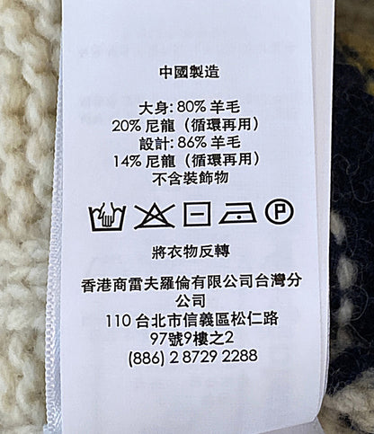 美品 POLO RALPH LAUREN ニット CABLE KNIT WOOL BLEND TURTLENECK SW メンズ SIZE L ポロ・ラルフローレン