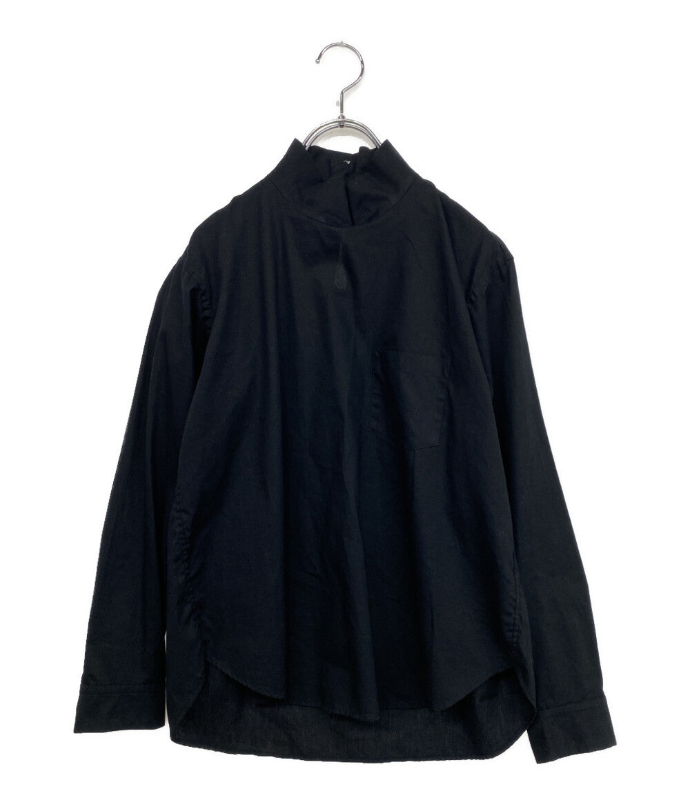 ゴーシュ ゴーシュ 長袖シャツ ハイネック ブラック 綿100% G224-B044 レディース SIZE 2