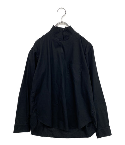 ゴーシュ ゴーシュ 長袖シャツ ハイネック ブラック 綿100% G224-B044 レディース SIZE 2