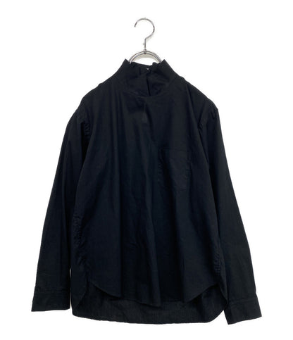 ゴーシュ ゴーシュ 長袖シャツ ハイネック ブラック 綿100% G224-B044 レディース SIZE 2