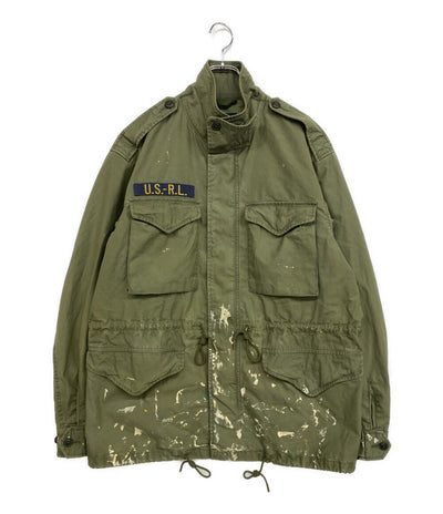 POLO RALPH LAUREN ジャケット M47 PAINT-SPLATTER TWILL FIELD JKT OLV メンズ SIZE L ポロ・ラルフローレン