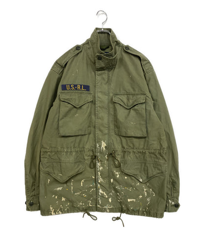 POLO RALPH LAUREN ジャケット M47 PAINT-SPLATTER TWILL FIELD JKT OLV メンズ SIZE L ポロ・ラルフローレン