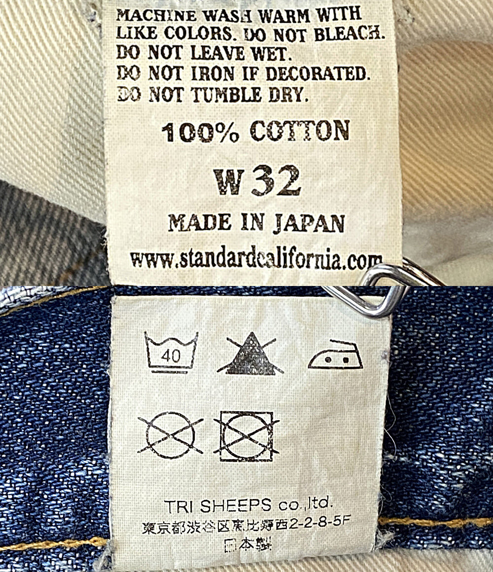 STANDARD CALIFORNIA デニムパンツ ダメージ加工 MADE IN JAPAN メンズ SIZE W32 スタンダードカリフォルニア