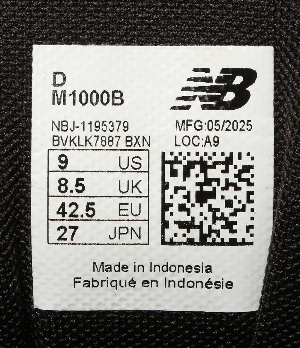 new balance スニーカー BLACK 箱付 M1000B メンズ SIZE 27cm ニューバランス