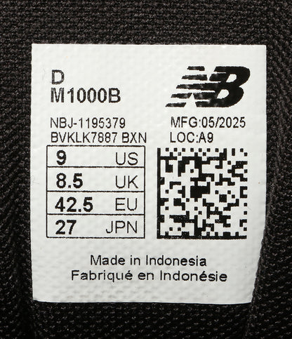 new balance スニーカー BLACK 箱付 M1000B メンズ SIZE 27cm ニューバランス