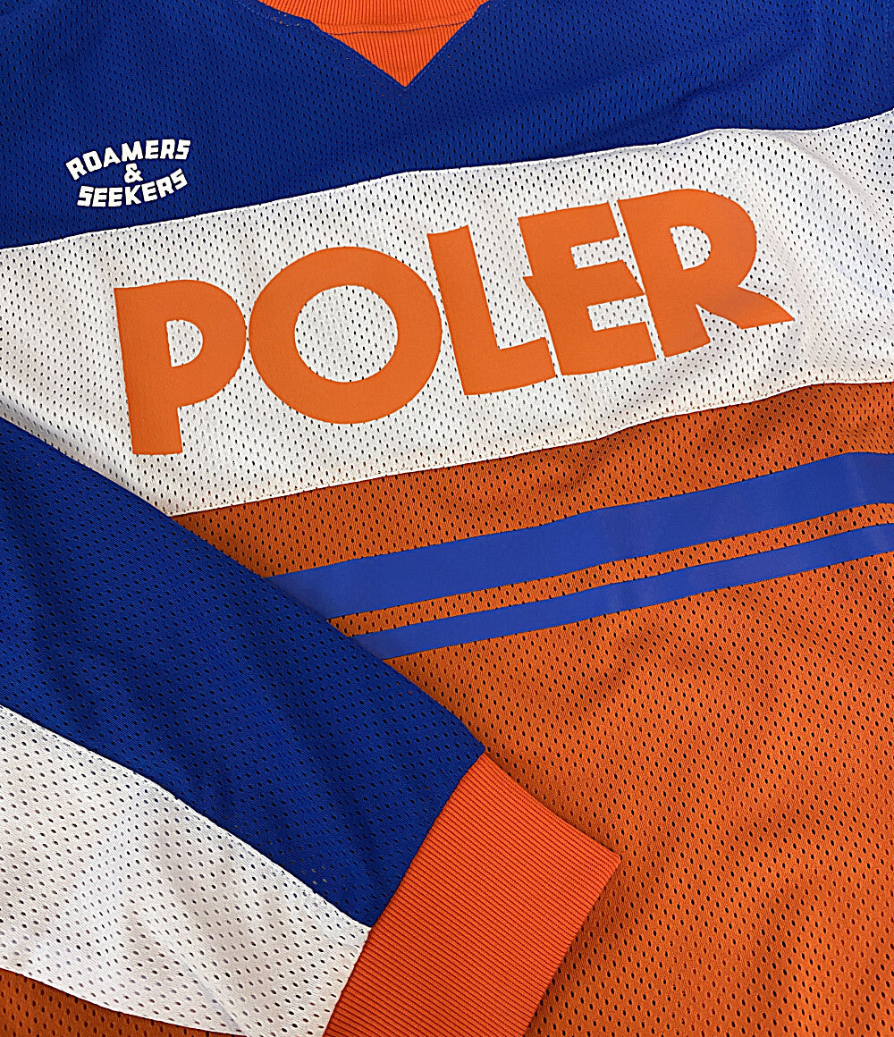美品 POLeR OUTDOOR STUFF ポーラーアウトドアスタッフ メッシュジャージ メンズ SIZE L