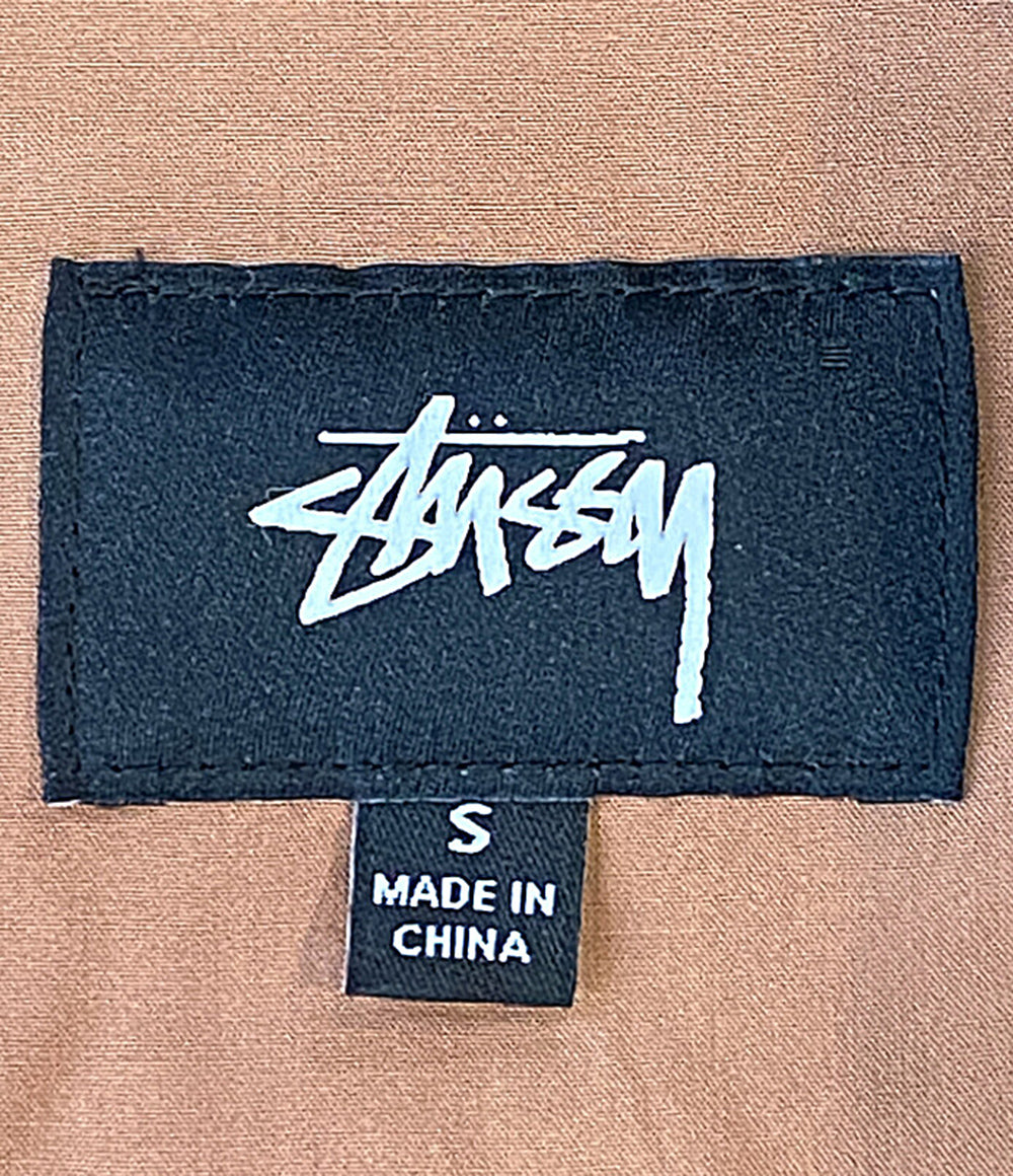 STUSSY 半袖ワンピース ボウリングシャツ 胸ロゴ レディース SIZE S
