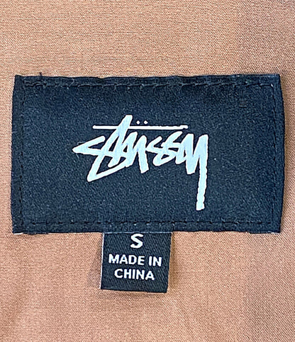 STUSSY 半袖ワンピース ボウリングシャツ 胸ロゴ レディース SIZE S ステューシー