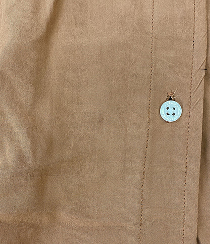 STUSSY 半袖ワンピース ボウリングシャツ 胸ロゴ レディース SIZE S ステューシー
