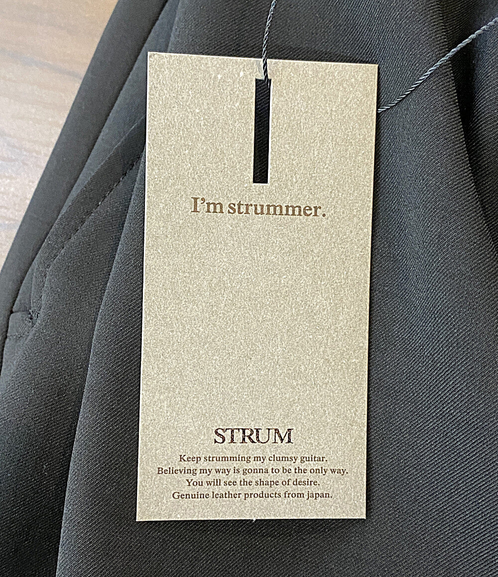 STRUM バレルワイドパンツ ポリエステル ストレッチ ツイル STC201-03 メンズ SIZE 4 ストラム