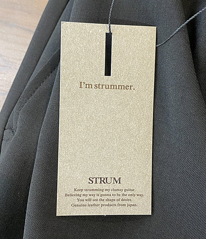 STRUM バレルワイドパンツ ポリエステル ストレッチ ツイル STC201-03 メンズ SIZE 4 ストラム