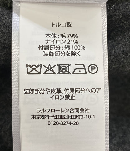 美品 POLO RALPH LAUREN ダブルフェイスド ウールブレンド シャツジャケット OLIVE メンズ SIZE L ポロ・ラルフローレン