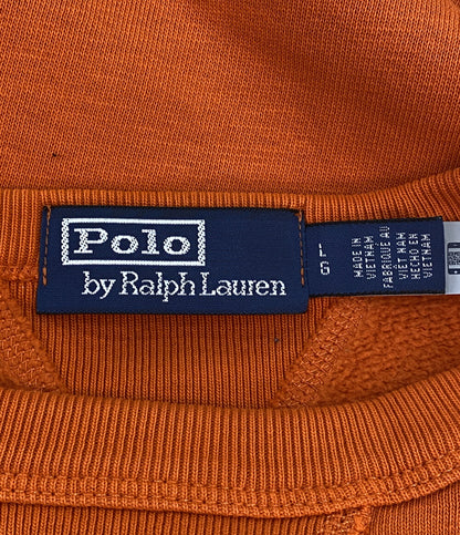 POLO RALPH LAUREN スウェット 両Vガゼット ポケ付 オレンジ メンズ SIZE L ポロ・ラルフローレン
