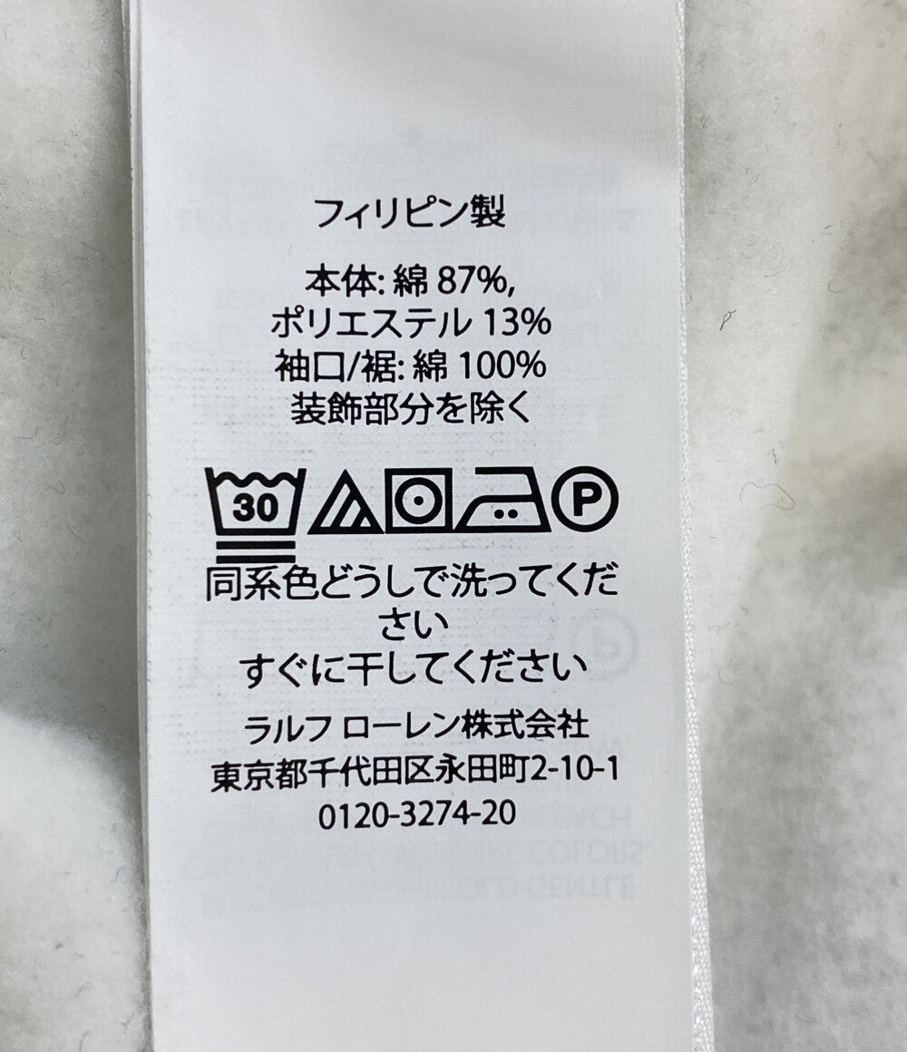 POLO RALPH LAUREN スウェット 両Vガゼット ポケ付 ホワイト メンズ SIZE L ポロ・ラルフローレン