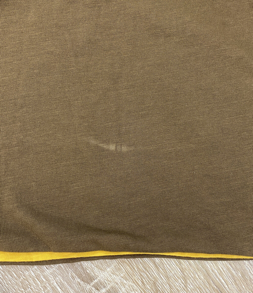 POLO RALPH LAUREN 半袖Ｔシャツ REVERSIBLE TEE BROWN×MUST メンズ SIZE - ポロ・ラルフローレン