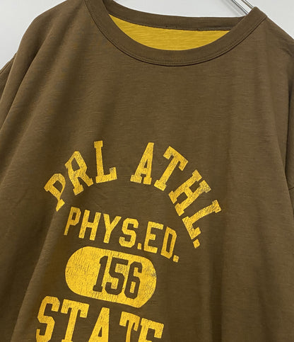 POLO RALPH LAUREN 半袖Ｔシャツ REVERSIBLE TEE BROWN×MUST メンズ SIZE - ポロ・ラルフローレン