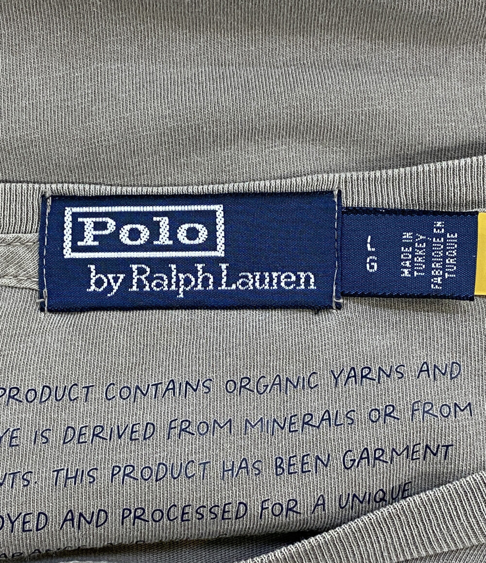 POLO RALPH LAUREN 半袖Ｔシャツ ORGANIC YARNS AND THE DYE TEE GRAY メンズ SIZE L ポロ・ラルフローレン