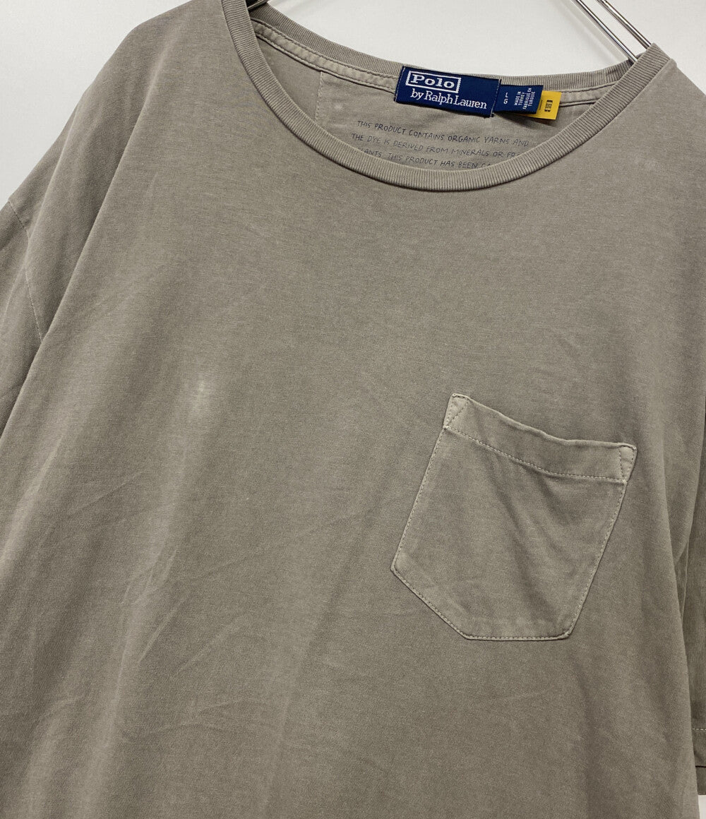 POLO RALPH LAUREN 半袖Ｔシャツ ORGANIC YARNS AND THE DYE TEE GRAY メンズ SIZE L ポロ・ラルフローレン