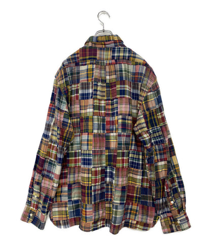 POLO RALPH LAUREN 長袖シャツ CLASSIC FIT MADRAS SHIRT パッチワーク メンズ SIZE XL ポロ・ラルフローレン