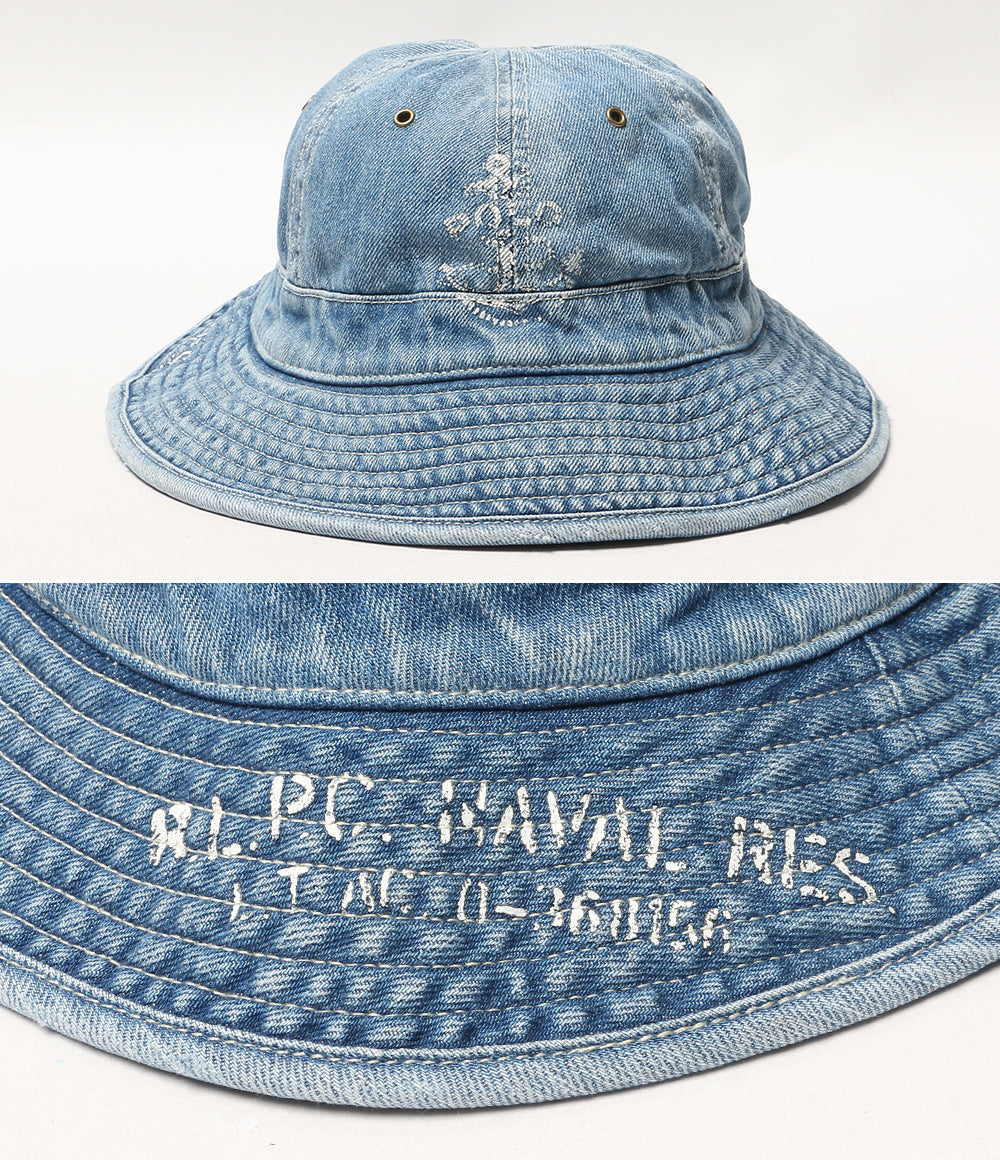 POLO RALPH LAUREN ハット INDIGO DENIM BUCKET HAT メンズ SIZE L/XL ポロ・ラルフローレン