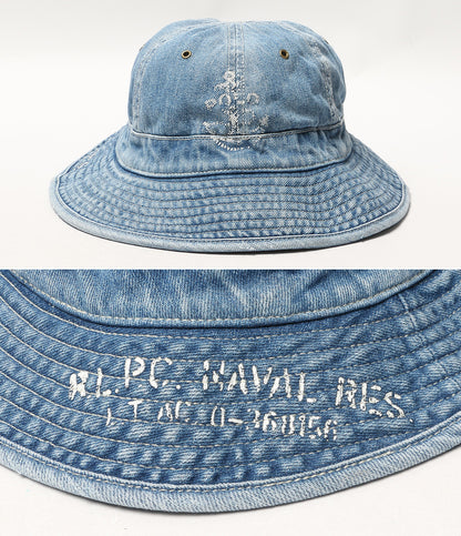 POLO RALPH LAUREN ハット INDIGO DENIM BUCKET HAT メンズ SIZE L/XL ポロ・ラルフローレン