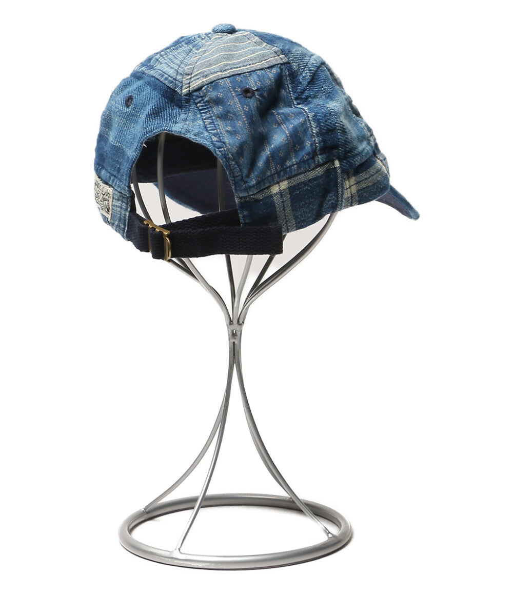 美品 POLO RALPH LAUREN キャップ INDIGO PATCHWORK BALLCAP パッチワーク メンズ SIZE ONE SIZE ポロ・ラルフローレン