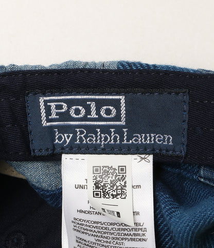 美品 POLO RALPH LAUREN キャップ INDIGO PATCHWORK BALLCAP パッチワーク メンズ SIZE ONE SIZE ポロ・ラルフローレン