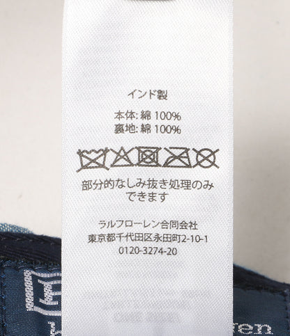 美品 POLO RALPH LAUREN キャップ INDIGO PATCHWORK BALLCAP パッチワーク メンズ SIZE ONE SIZE ポロ・ラルフローレン