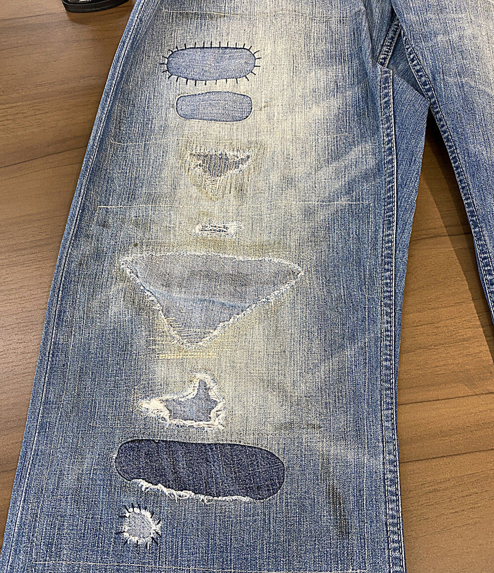 POLO RALPH LAUREN デニムパンツ CLASSIC FIT DISTRESSED JEAN ダメージ加工 メンズ SIZE 34x32 ポロ・ラルフローレン