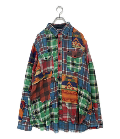POLO RALPH LAUREN 長袖シャツ CLASSIC FIT PATCHWORK SHIRT メンズ SIZE L ポロ・ラルフローレン