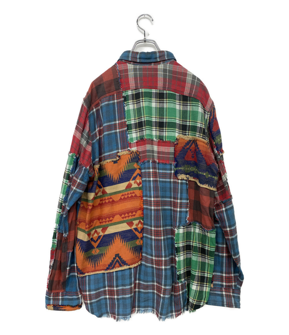 POLO RALPH LAUREN 長袖シャツ CLASSIC FIT PATCHWORK SHIRT メンズ SIZE L ポロ・ラルフローレン