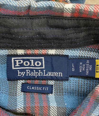 POLO RALPH LAUREN 長袖シャツ CLASSIC FIT PATCHWORK SHIRT メンズ SIZE L ポロ・ラルフローレン