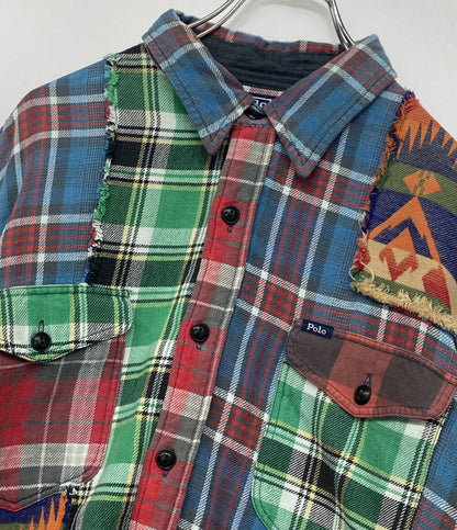 POLO RALPH LAUREN 長袖シャツ CLASSIC FIT PATCHWORK SHIRT メンズ SIZE L ポロ・ラルフローレン