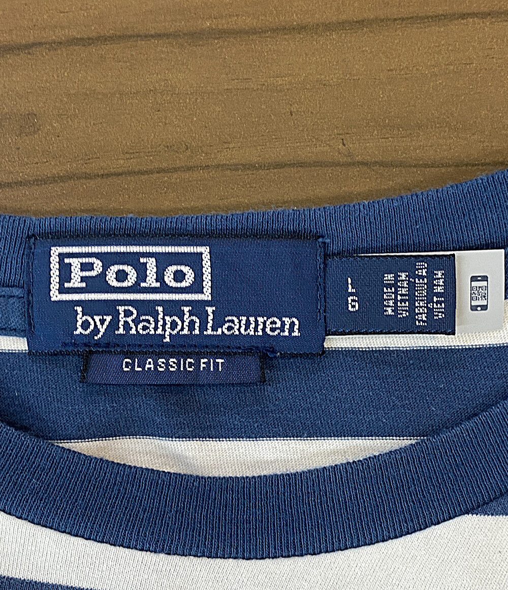 POLO RALPH LAUREN 半袖Ｔシャツ CLASSIC FIT STRIPED JERSEY TEE メンズ SIZE L ポロ・ラルフローレン