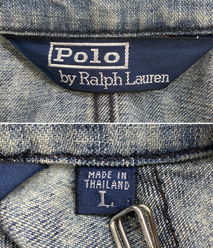 POLO RALPH LAUREN カバーオール 90s 大戦モデル 2ポケ INDIGO メンズ SIZE L ポロ・ラルフローレン