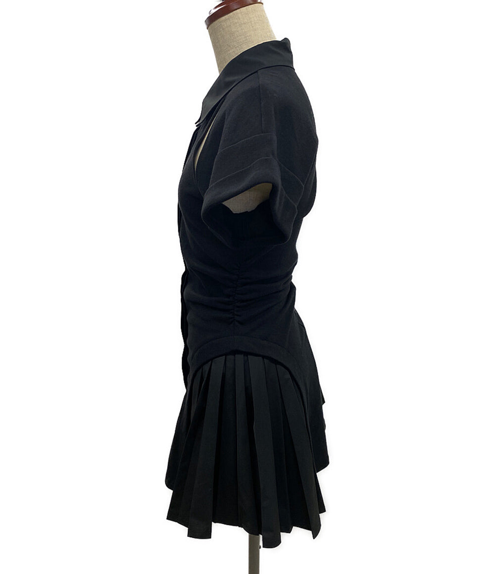 MELT THE LADY メルトザレディ 半袖ワンピース プリーツT ML32718 レディース SIZE F