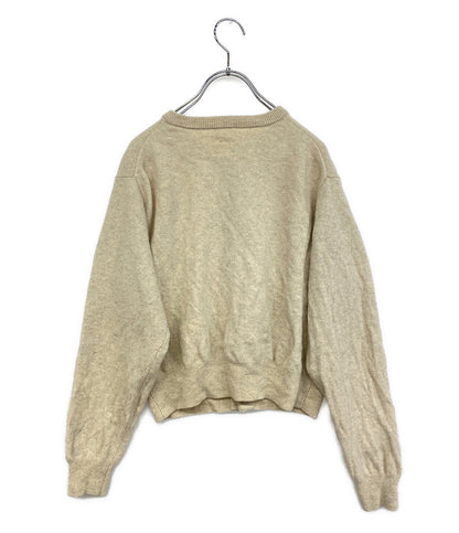 DANTON カーディガン ウール ベージュ 縮みあり レディース SIZE 36 ダントン