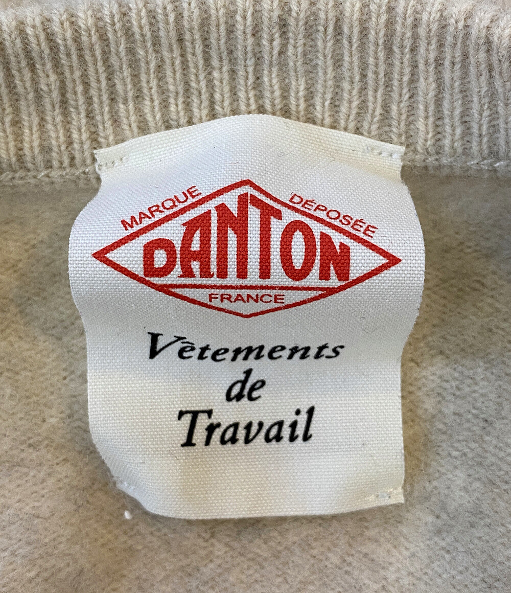 DANTON カーディガン ウール ベージュ 縮みあり レディース SIZE 36 ダントン